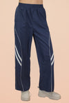 Navy Side Piping Track Pants