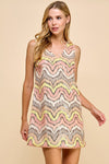 V-Neck Sequin Dress