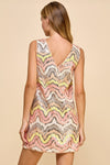 V-Neck Sequin Dress