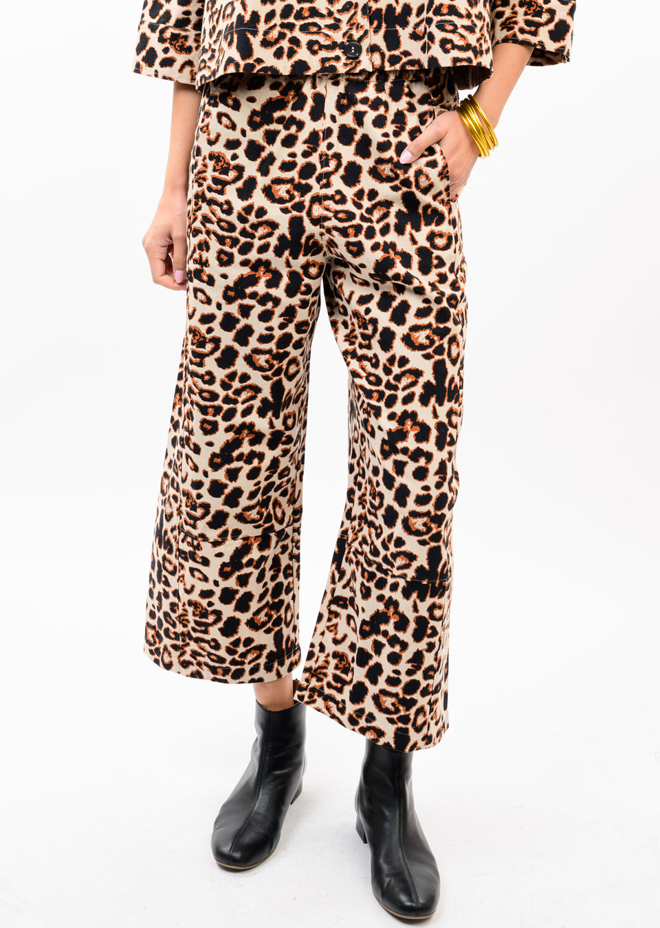 Ivy Jane | Leopard Barrel Pant