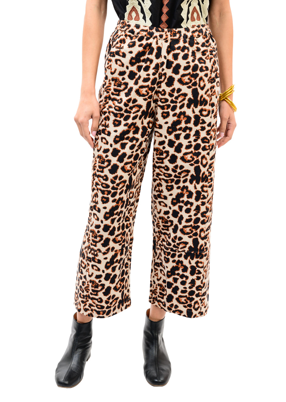 Ivy Jane | Leopard Barrel Pant
