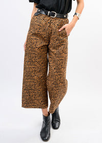 Ivy Jane Brown/Black Barrel Pants
