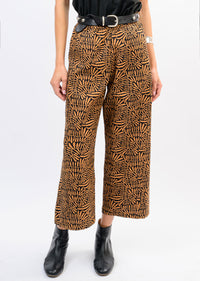 Ivy Jane Brown/Black Barrel Pants