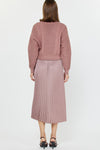 Current Air Ash Rose Removable Sweater w/ Pleat Midi Dress