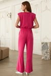 Fuchsia Pink Brushed Modal Jumpsuit