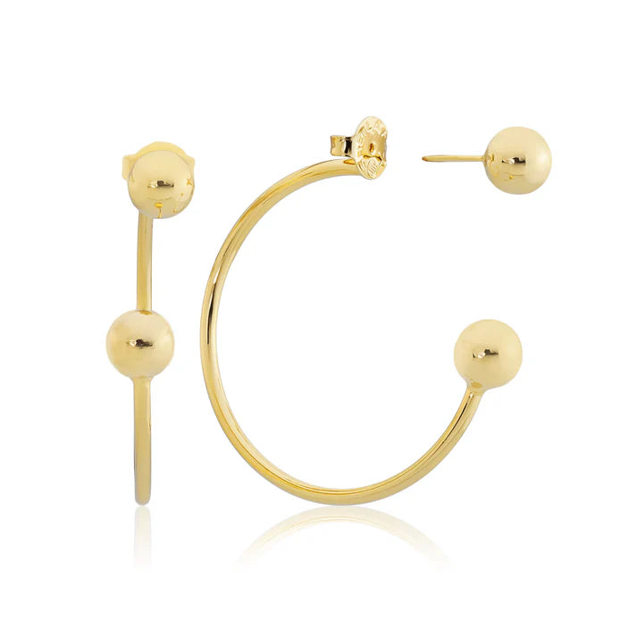 Shelia Fajl Shiny Gold Celestial Hoops
