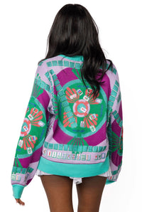 Queen of Sparkles Mahjong Cardigan