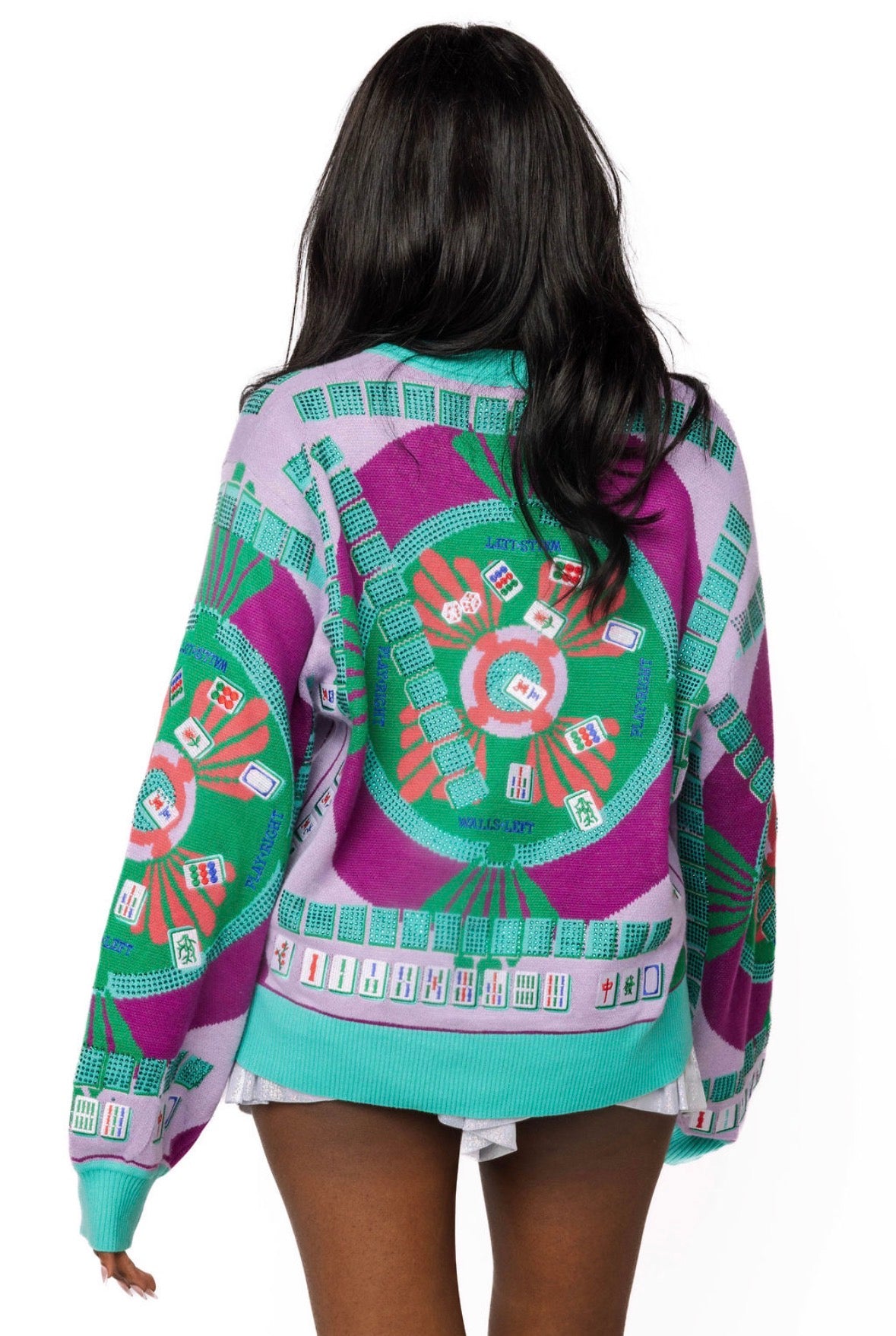Queen of Sparkles Mahjong Cardigan