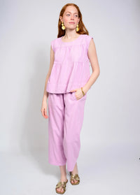 Ivy Jane | Pink Patched Swing Top