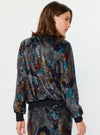 Current Air Round Neck Metallic Cardigan Jacket