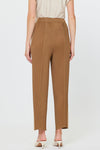Current Air Mocha Latte Pleat V-Neck Set