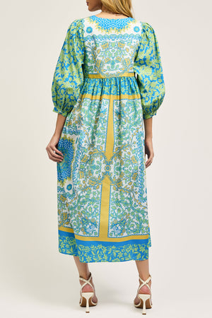 Current Air Round Neck Dolman Sleeve Midi Dress (1 LARGE)
