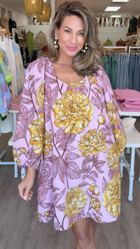 Ivy Jane| Pink Big Roses Dress
