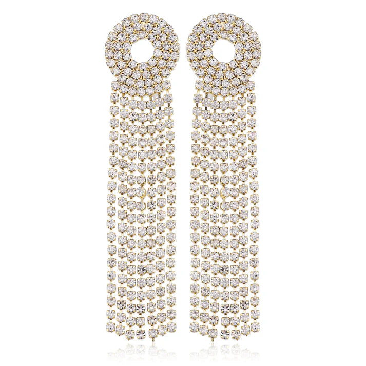 Sheila Fajl Jade Rhinestone Dangle Earrings