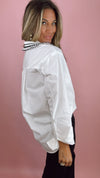 English Factory White Collar Pointed Shirt
