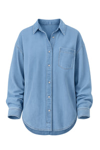 Dear John | Meritt Denim Top in Osalina
