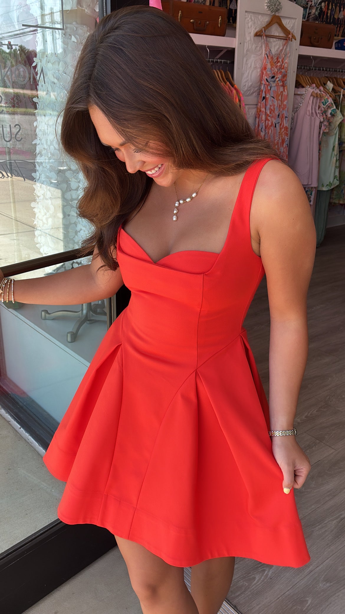 ASTR | Maliyah Dress in Hot Red
