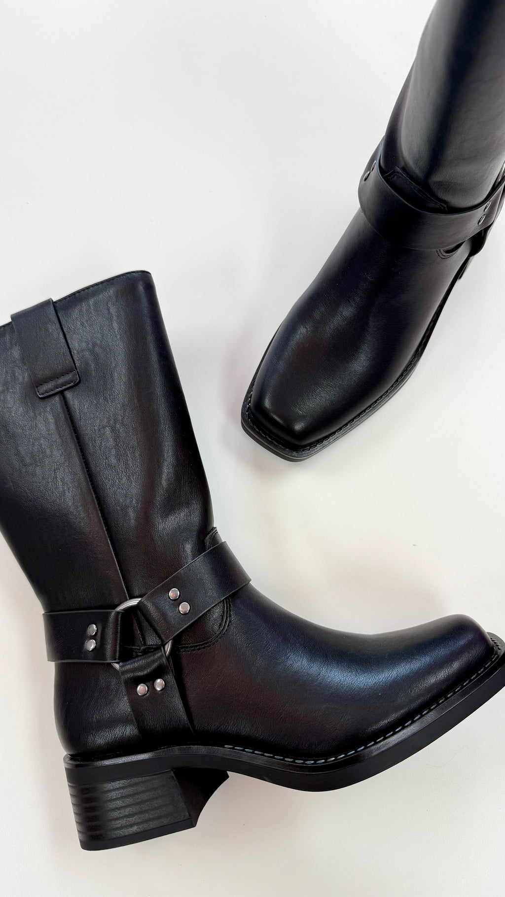 Matisse Black Autumn Buckle Combat Boot