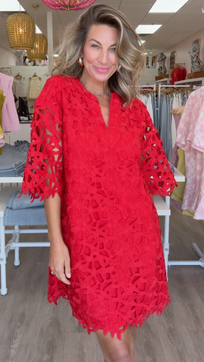 Alice Tunic Dress | Bell Sleeve Shift Dress