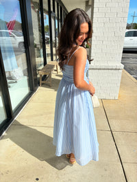 ASTR | Lahela Dress in Blue Stripe