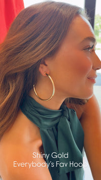 Sheila Fajl | Shiny Gold Everybody's Fav Hoop