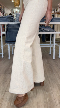 Dear John Fiona Wide Leg in Wheat Lace