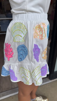 Queen of Sparkles | Shell Cotton Shorts