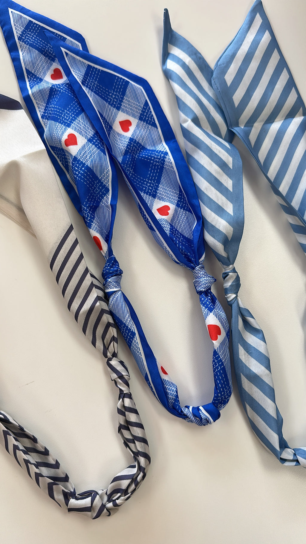Customizable Blue Tone Scarves