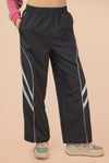 Black Side Piping Track Pants