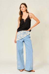 Lace Scarf Waist Wrap