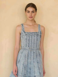 Moon River | Light Blue Denim Mini Dress