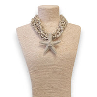 Chunky Beaded Starfish Necklace