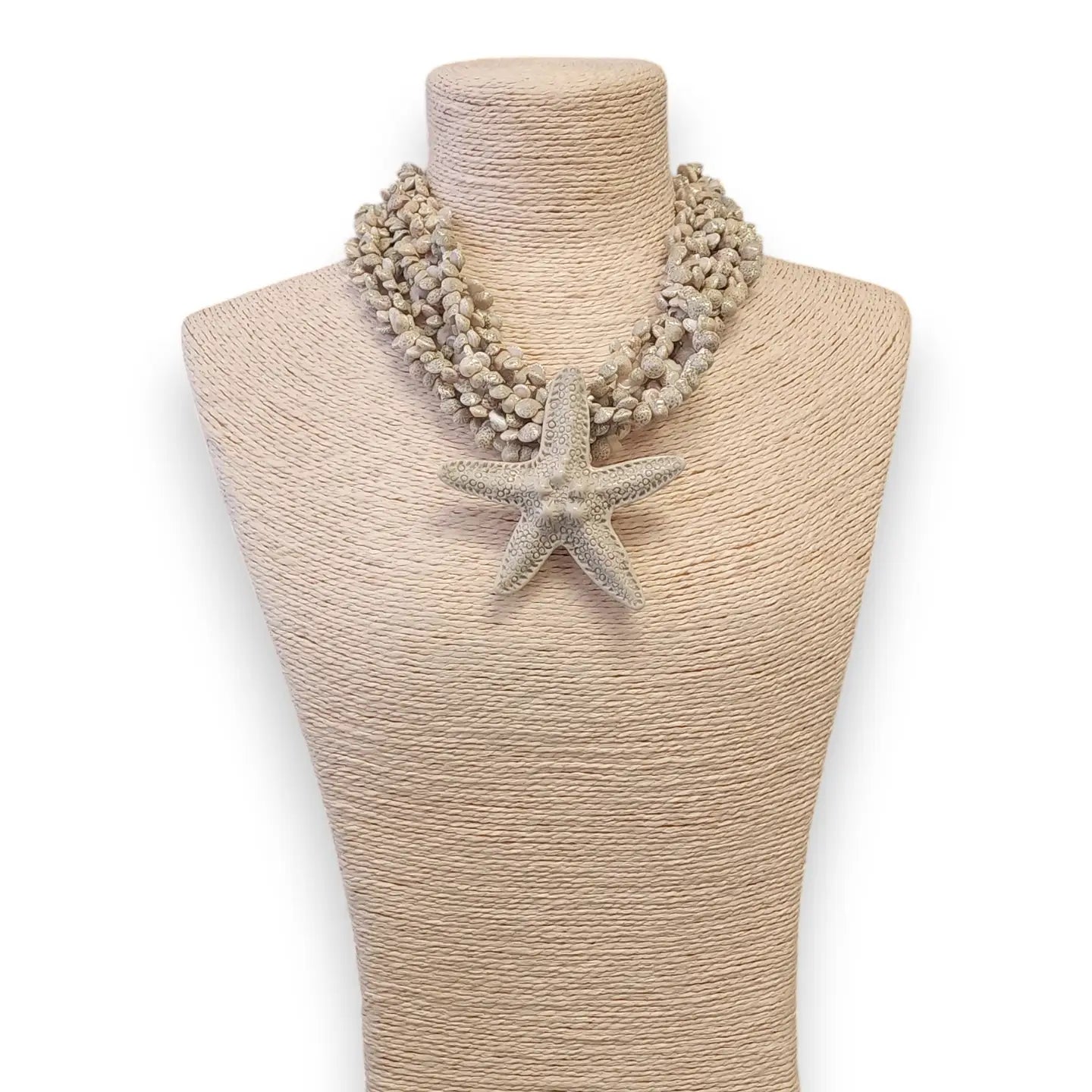 Chunky Beaded Starfish Necklace