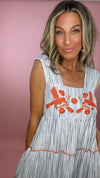 Sister Mary Rosa Blue Stripe Maxi Dress