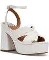 Dolce Vita Waylan White Raffia Heels