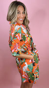 Ivy Jane Tropical Shirt Style Romper