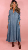 Uncle Frank Denim Midi Caftan