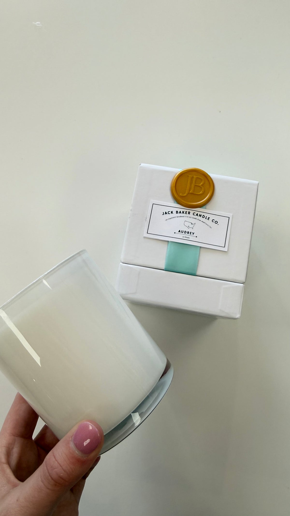 Jack Baker Candle | Audrey | White Box Collection
