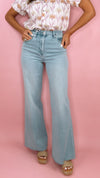 Dear John Fiona High Rise Wide Leg in Blue Mint