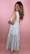 Sister Mary Rosa Blue Stripe Maxi Dress
