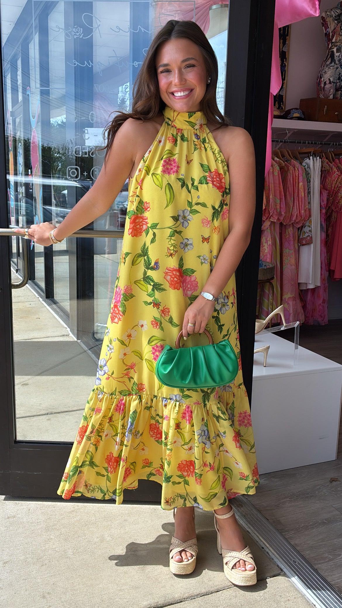 Alden Adair | Perry Dress in Yellow Parterre