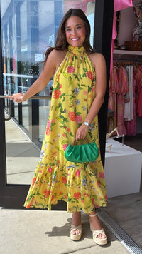Alden Adair | Perry Dress in Yellow Parterre