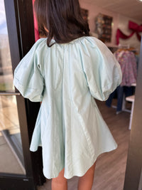 Mint Oversized Scoopneck Romper