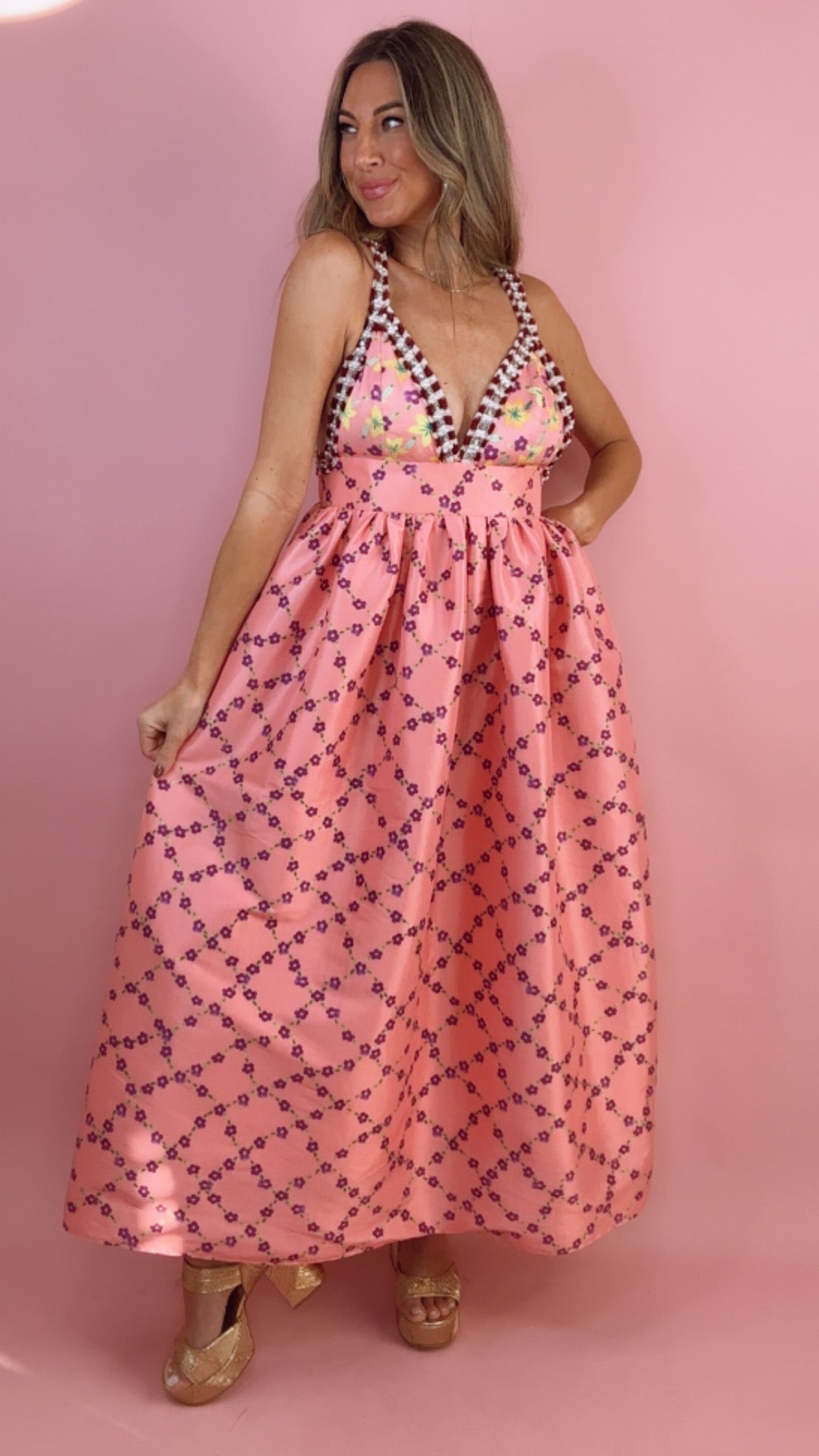 Celia B Rozana Dress in Stardust and Moonbeam