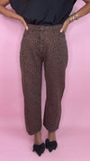 Rylee + Cru Leopard Barrell Denim