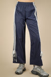 Navy Side Piping w/ Bows Track Pants