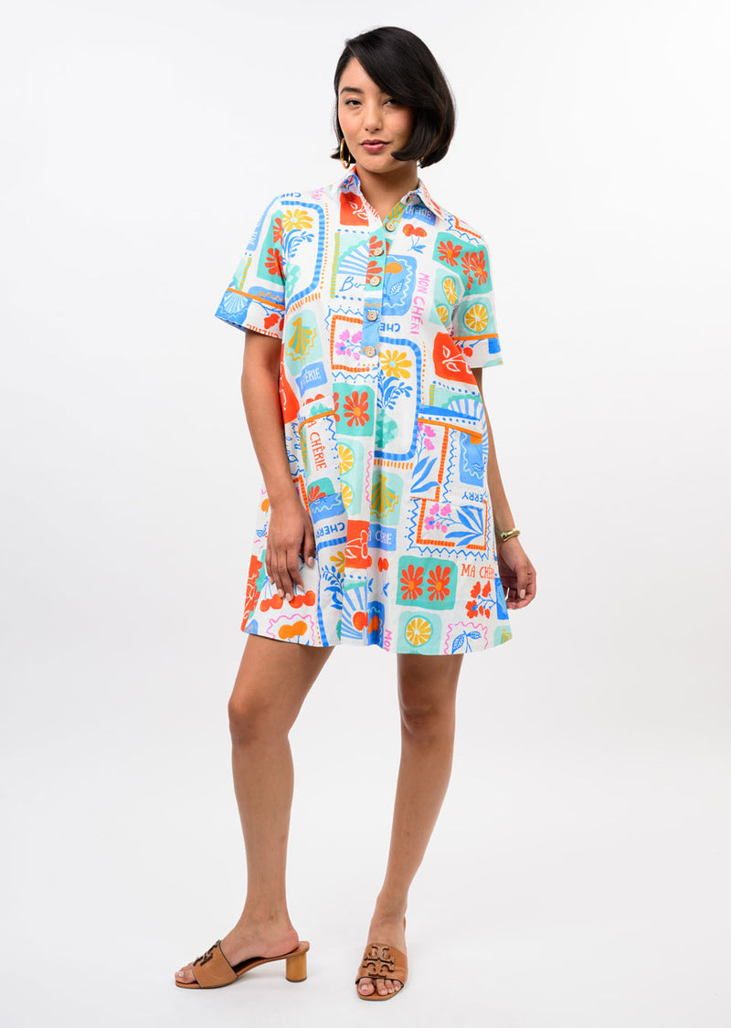 Ivy Jane | Multi Fruit Patch Dress