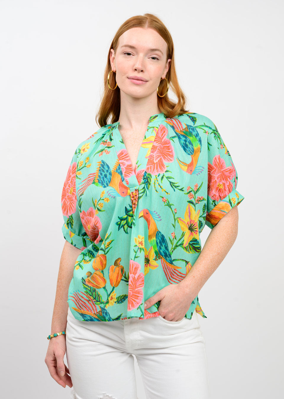 Ivy Jane | Aqua Popover Dolman Top