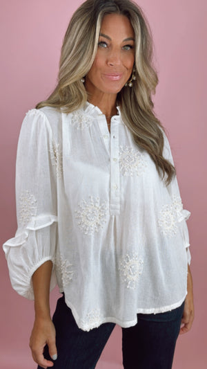 Ivy Jane Embroidered Blouse