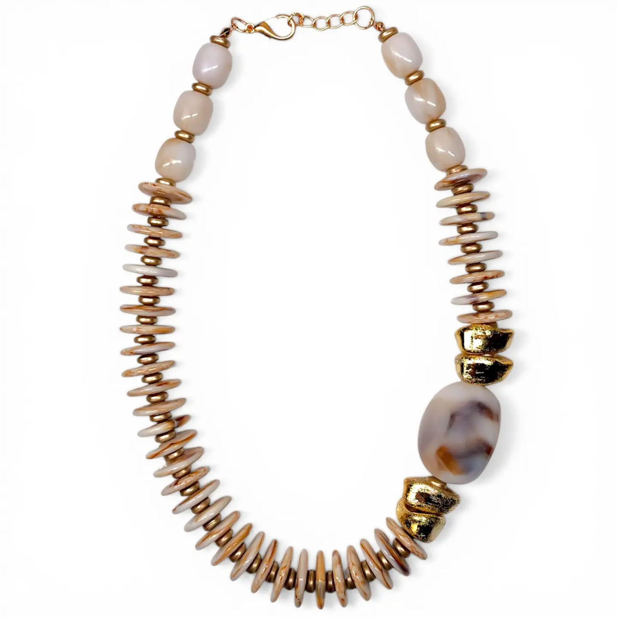 Chunky Boho Beaded Necklace